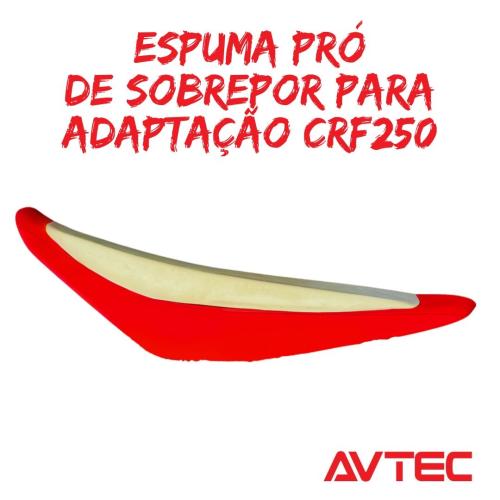 Espuma De Banco Sobrepor CRF 250f  Modelo Race - Avtec