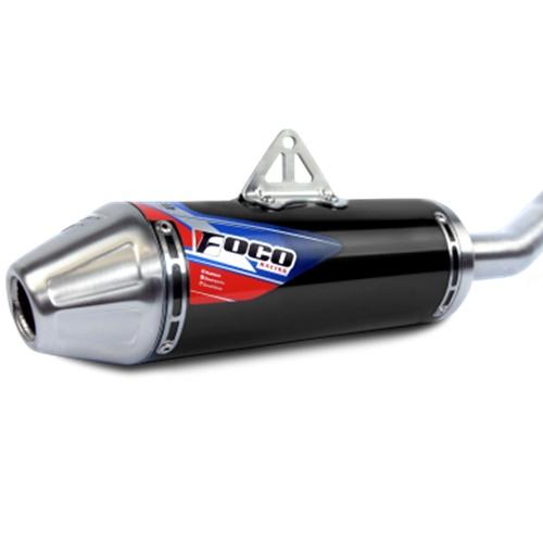 Ponteira e Curva De Escape Foco Racing CRF 230 Strong Preto